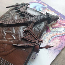 Load image into Gallery viewer, Leather Hand Dragon Cuff