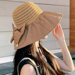 Can Store Bow Shaped Sunshade Hat