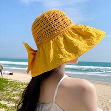 Load image into Gallery viewer, Can Store Bow Shaped Sunshade Hat