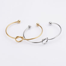 Load image into Gallery viewer, Adjustable Infinity Love Knot Bangle Bracelet