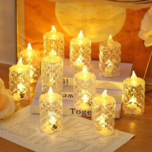 Crystal Flameless Candle Light