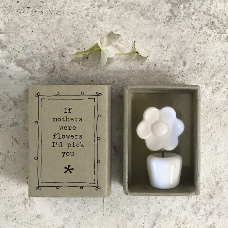 Porcelain Flower Matchbox Gift - Mother's Day Present