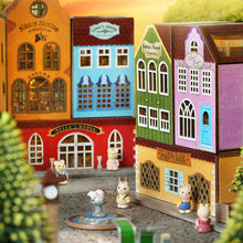 Load image into Gallery viewer, Mini Rabbit Town Wooden Doll House Kit with Furniture