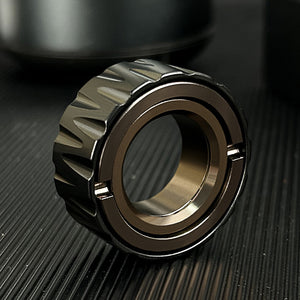 Stainless Steel Motorcycle Tire Fidget Ring