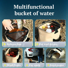 Load image into Gallery viewer, Multifunctional Foldable Fish Bucket