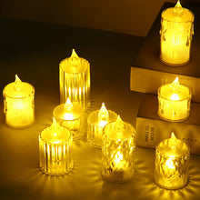 Load image into Gallery viewer, Crystal Flameless Candle Light