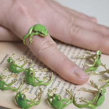 Load image into Gallery viewer, Latest-tree Frog Ring &amp; Earrings