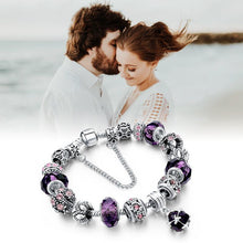 Load image into Gallery viewer, Amethyst Crystal Birthstones Bracelet