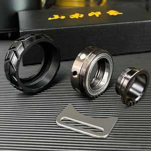 Stainless Steel Motorcycle Tire Fidget Ring