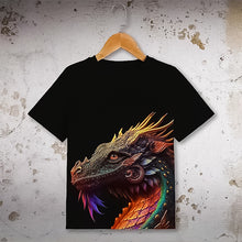 Load image into Gallery viewer, Dinosaur Print Boys Short Sleeve T-Shirt