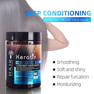 Unisex Keratin Hair Repair Mask Instant Shiny Hair