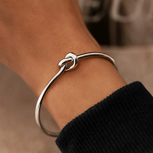 Adjustable Infinity Love Knot Bangle Bracelet