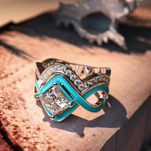 Load image into Gallery viewer, Turquoise Ocean Wave Ring