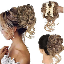 Load image into Gallery viewer, Curly Bun Hair Piece