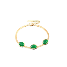 Load image into Gallery viewer, Emerald Necklace &amp; Bracelet