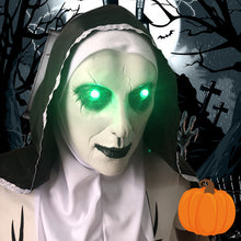 Load image into Gallery viewer, Halloween Nun Scary Mask