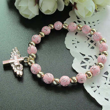 Load image into Gallery viewer, Angel Wing Cross Bracelet