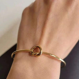 Adjustable Infinity Love Knot Bangle Bracelet