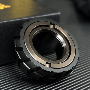 Stainless Steel Motorcycle Tire Fidget Ring