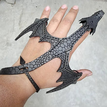 Load image into Gallery viewer, Leather Hand Dragon Cuff