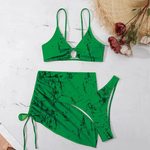 Women's Printed Split Swimsuit