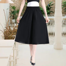 Load image into Gallery viewer, Women&#39;s High Elastic Waist Pleated Chiffon Wide Leg Culottes