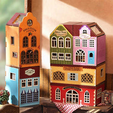 Load image into Gallery viewer, Mini Rabbit Town Wooden Doll House Kit with Furniture