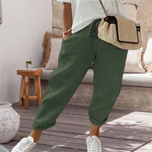 Load image into Gallery viewer, Solid Drawstring Waist Slant Pocket Pants