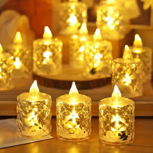 Load image into Gallery viewer, Crystal Flameless Candle Light