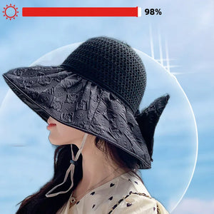 Can Store Bow Shaped Sunshade Hat