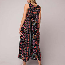 Load image into Gallery viewer, Vintage Floral Print Loose Sleeveless Jumpsuit