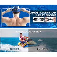 Load image into Gallery viewer, Wide View Anti Fog Swimming Goggles