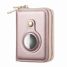 Load image into Gallery viewer, Smart AirTag Zipper RFID Slim Leather Wallet