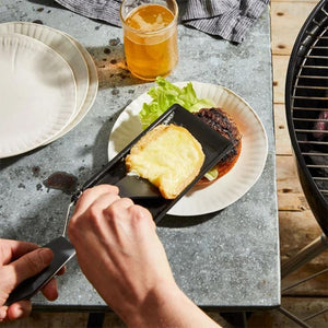 Non-stick Black Iron Cheese Raclette Grill Plate