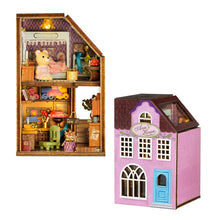 Load image into Gallery viewer, Mini Rabbit Town Wooden Doll House Kit with Furniture