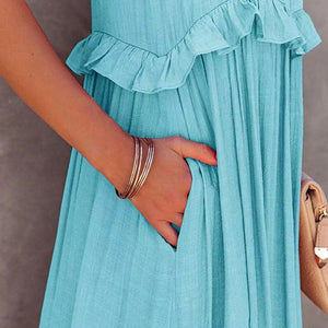 Irregular Strap Dress