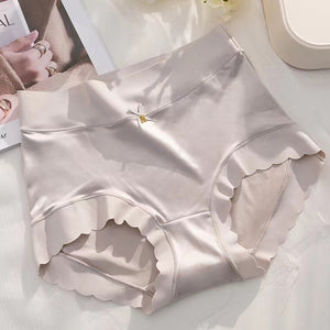 Premium Satin Antibacterial Ice Silk Moisture-absorbing Pantiess （3PCS）