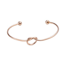 Load image into Gallery viewer, Adjustable Infinity Love Knot Bangle Bracelet