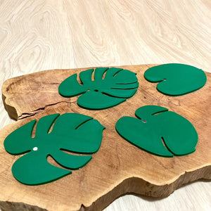 Funny Monstera Coaster