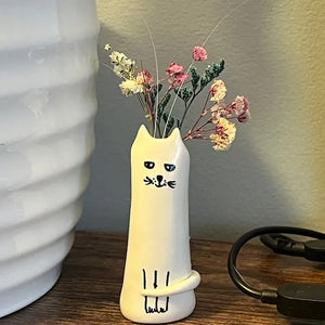 Cat Tiny Vase