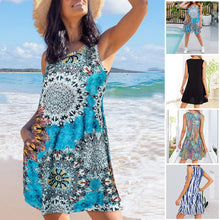 Load image into Gallery viewer, Women Beach Floral Sundress