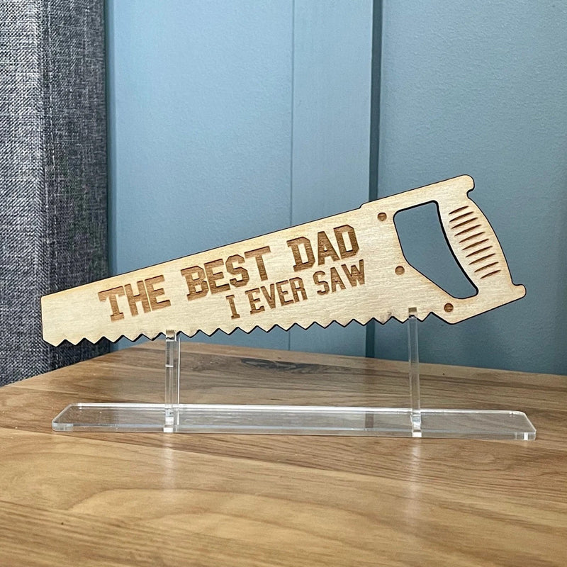 Laser Cut Wooden Plaque-Father's Day Gift