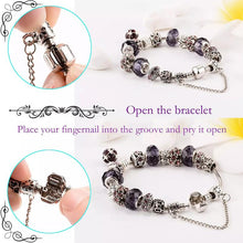 Load image into Gallery viewer, Amethyst Crystal Birthstones Bracelet