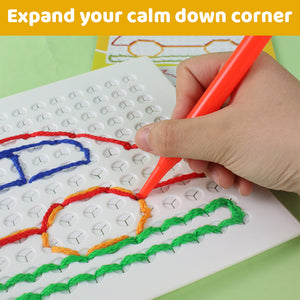 Sensory Calm Down Threading Boards