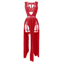 Load image into Gallery viewer, Gothic Bandaged Corset Bustier Top Cutout High Split Mesh Sets