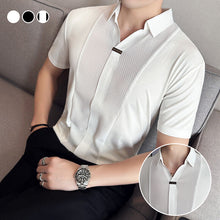 Load image into Gallery viewer, Men&#39;s Business Casual Patchwork Shirt