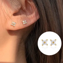 Load image into Gallery viewer, Mini Flower Stud Earrings