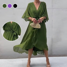 Load image into Gallery viewer, Stylish and Elegant V-neck Chiffon Dress