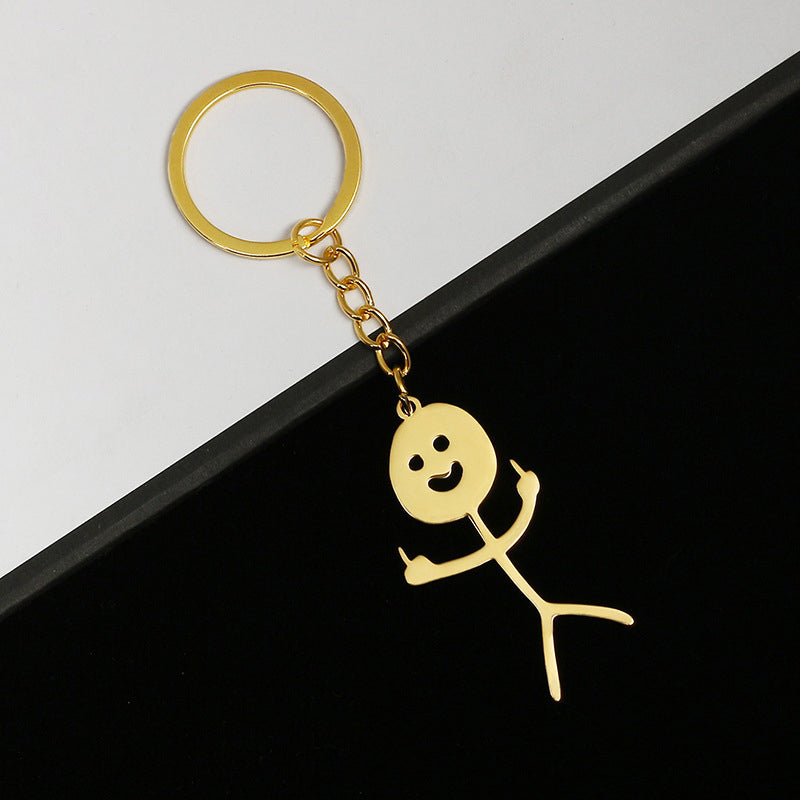 Funny Stickman Keychain