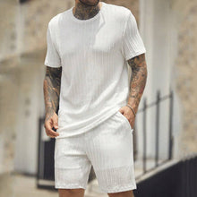 Load image into Gallery viewer, Men&#39;s Solid Textured Shorts Set